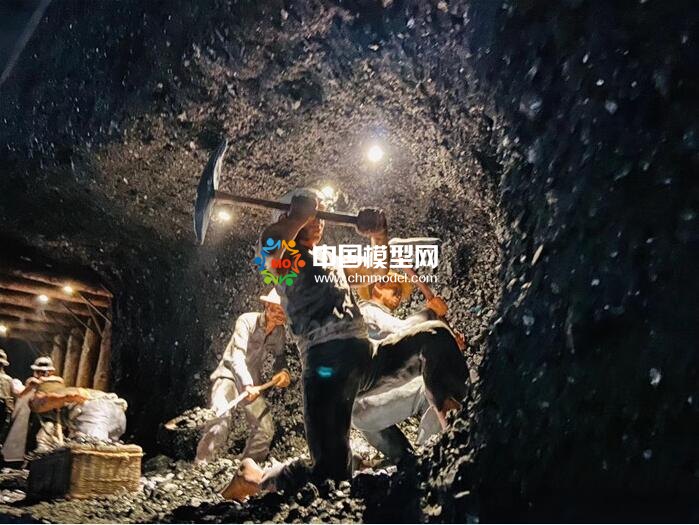 采煤工人微縮場(chǎng)景沙盤模型