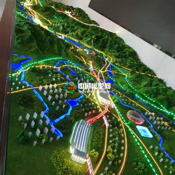 高鐵路網(wǎng)沙盤(pán)模型