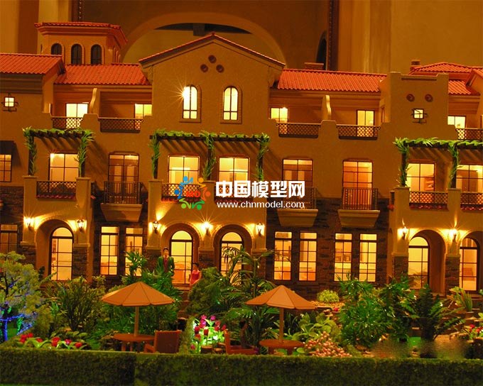 排屋別墅沙盤模型