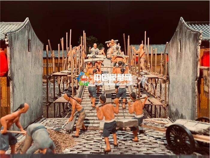 拱宸橋修建微縮場景模型