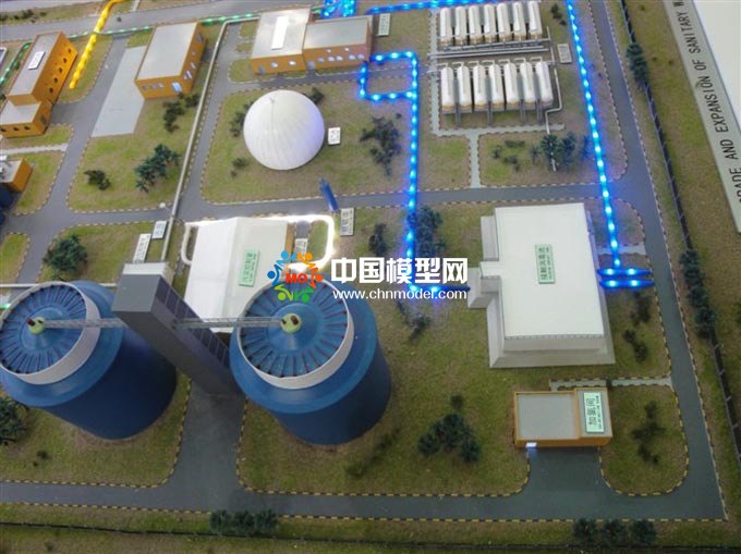 中國水務(wù)海外EPC項目沙盤模型，水處理沙盤模型