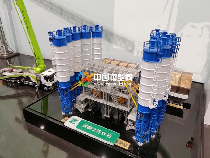 混凝土拌合站模型，混凝土攪拌站模型