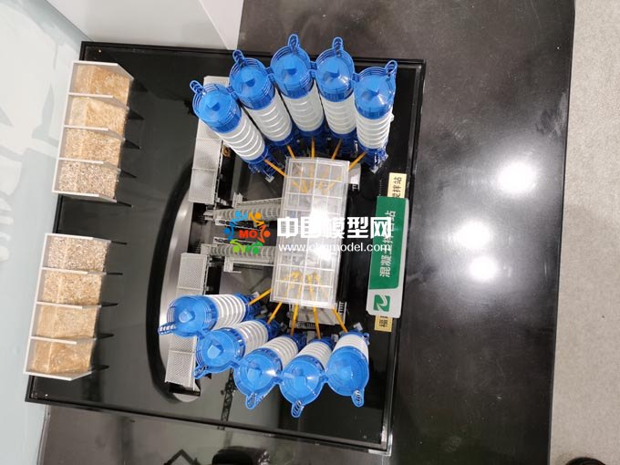 混凝土拌合站模型，混凝土攪拌站模型