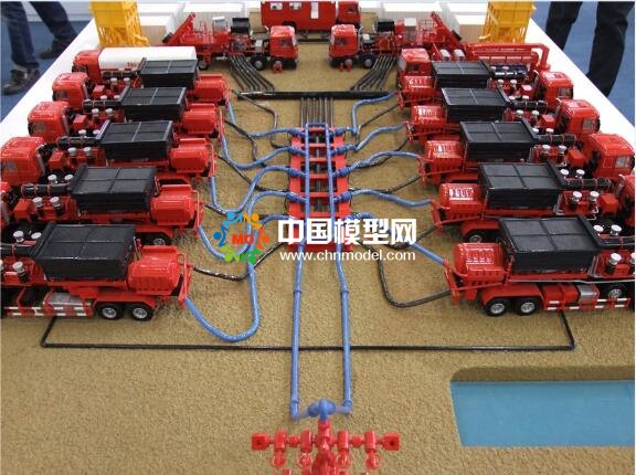 石油壓裂模型場景模擬