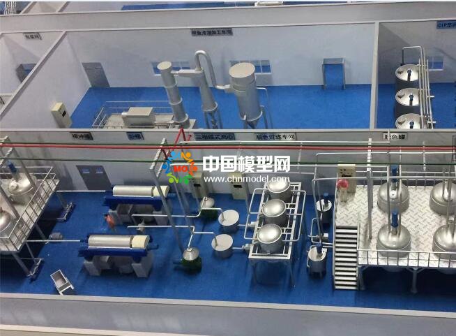 水產(chǎn)品深加工生產(chǎn)線沙盤模型