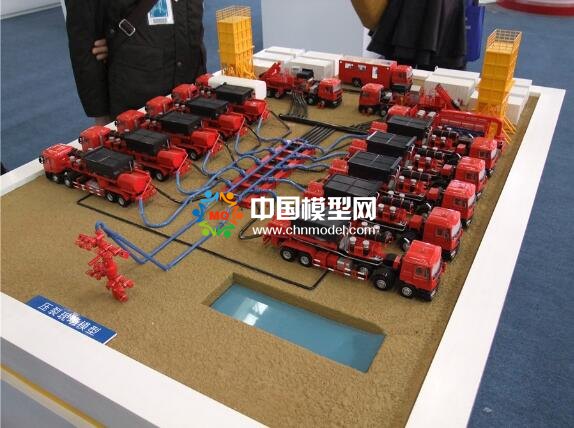 石油壓裂模型場景模擬