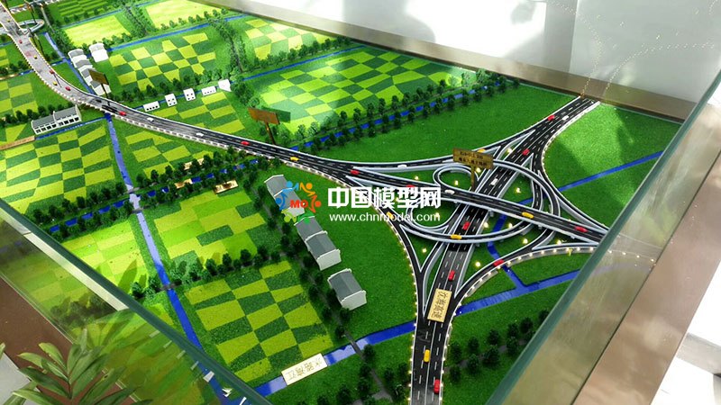 高速公路沙盤模型