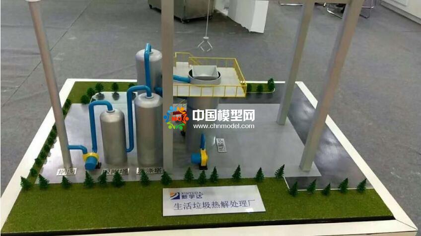 生活垃圾熱解處理廠沙盤模型