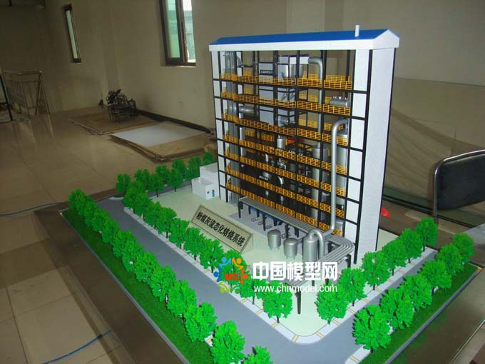 粉煤灰硫酸焙燒處理沙盤模型