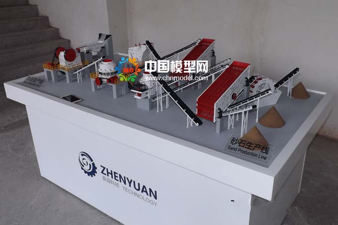 砂石生產(chǎn)線模型，碎石生產(chǎn)線模型