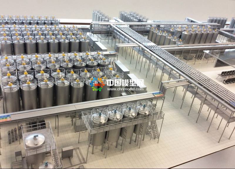 牛奶生產(chǎn)線模型，乳業(yè)生產(chǎn)線沙盤(pán)模型