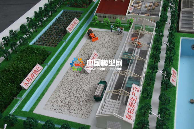 有機(jī)肥生產(chǎn)沙盤，生態(tài)循環(huán)污水處理沙盤模型