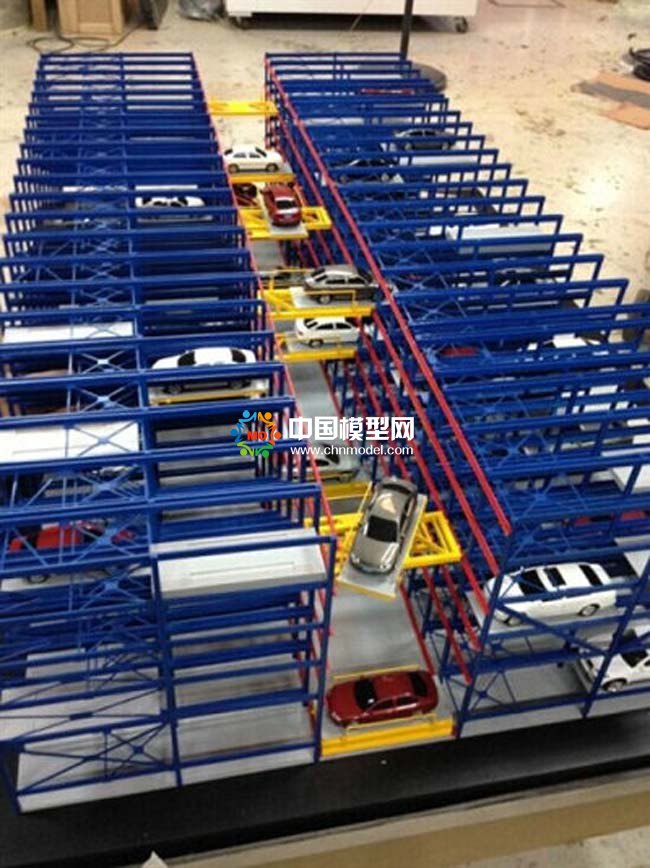 老舊小區(qū)改造立體升降車庫(kù)模型