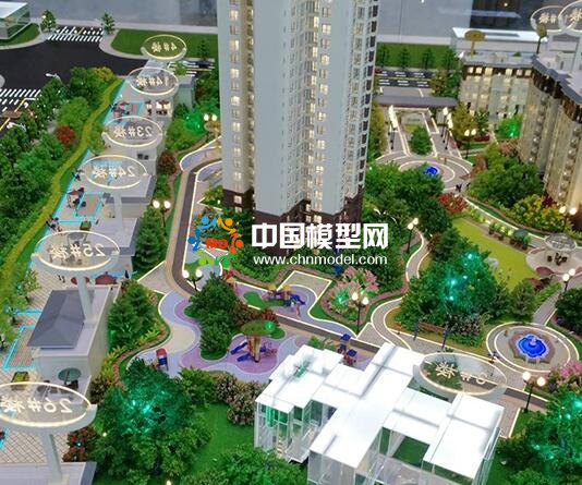 建筑模型為了突出展示效果，可以適當(dāng)增加藝術(shù)手法