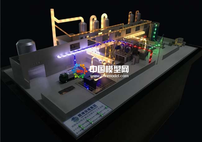 有機(jī)固體廢棄物處理沙盤(pán)模型