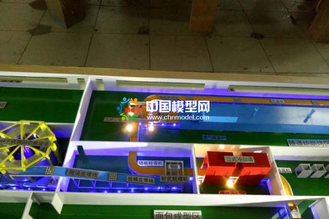 面包自動生產(chǎn)線沙盤模型