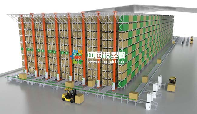 智能倉(cāng)儲(chǔ)系統(tǒng)沙盤模型