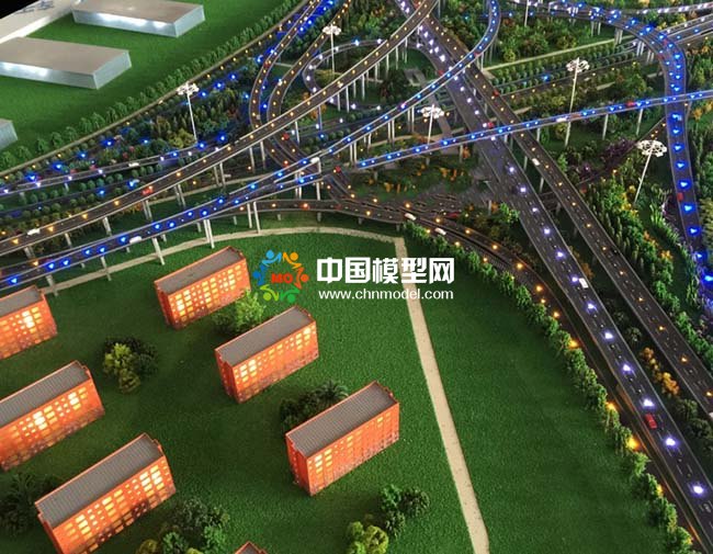 張江立交橋沙盤(pán)模型