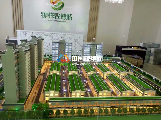農(nóng)副食品交易中心沙盤(pán)模型