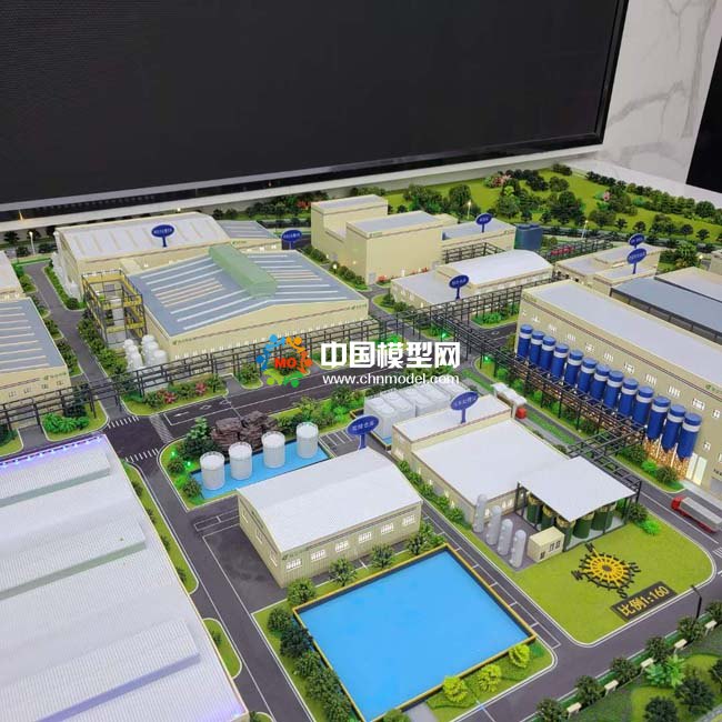 固體廢物處置利用，電解銅項(xiàng)目沙盤模型