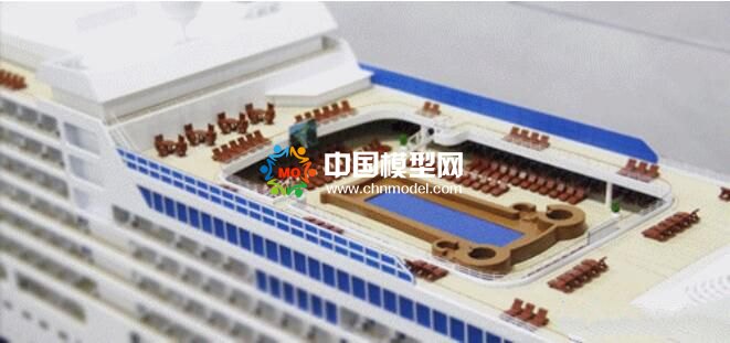 銀海女神號豪華郵輪模型