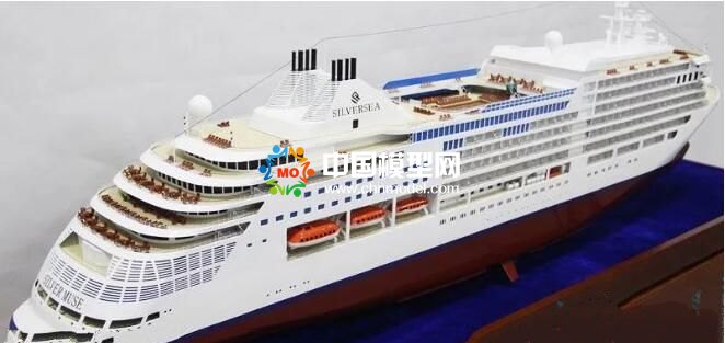 銀海女神號豪華郵輪模型