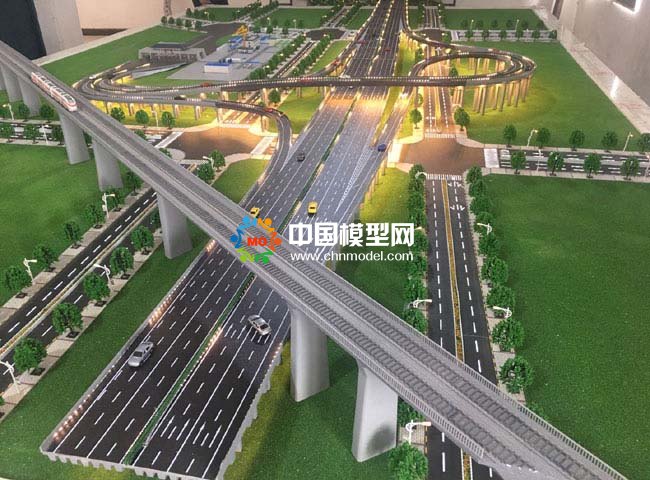 西安灃東立交橋沙盤(pán)模型