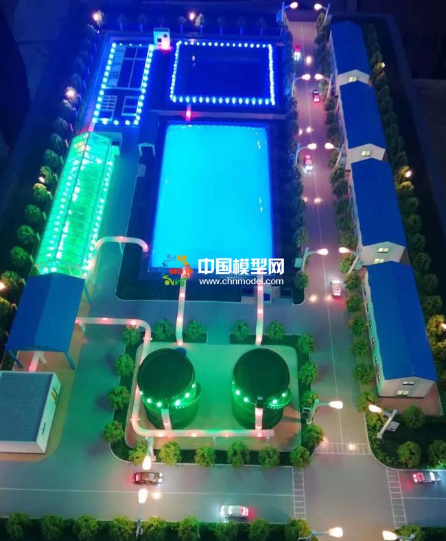 集中式沼氣能源站糞污資源化利用沙盤模型