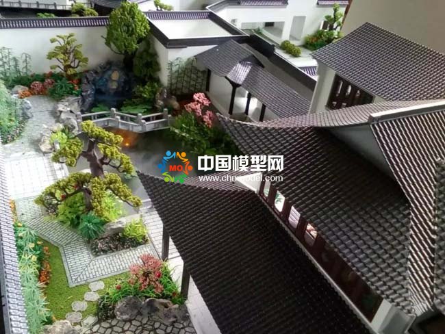 中式???????合院建筑模型