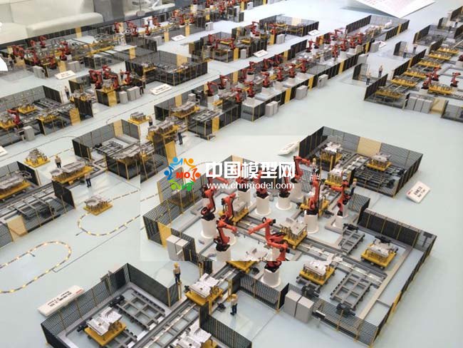 工業(yè)機(jī)器人汽車(chē)生產(chǎn)線(xiàn)沙盤(pán)模型