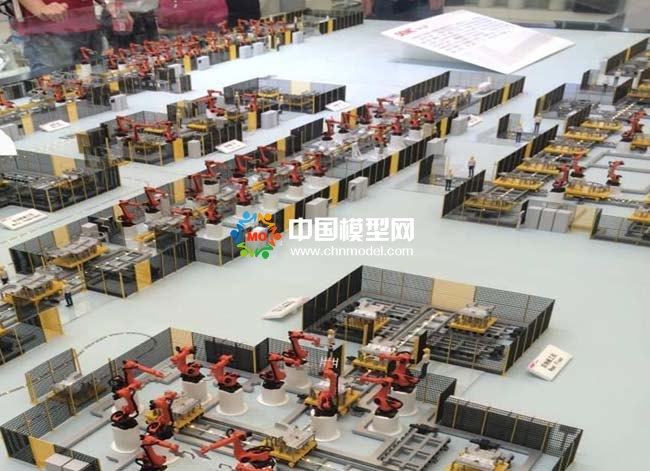 工業(yè)機(jī)器人汽車(chē)生產(chǎn)線(xiàn)沙盤(pán)模型