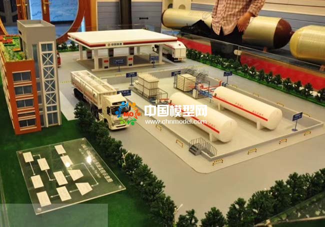 LNG工業(yè)流程沙盤模型