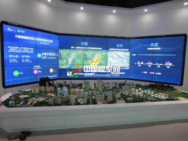 5G大數據監(jiān)控防災減災防控處置沙盤模型