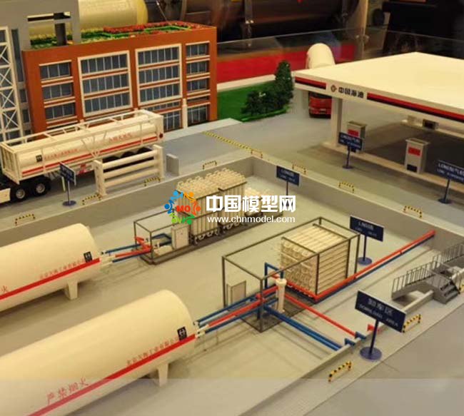 LNG工業(yè)流程沙盤模型