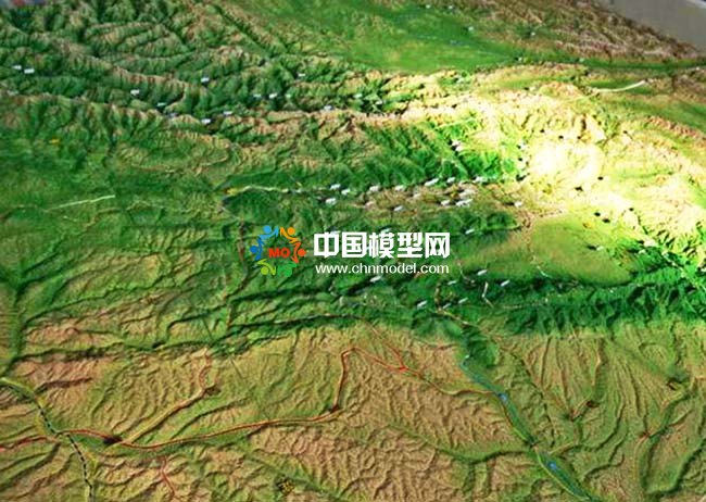 軍用地形地貌沙盤(pán)模型
