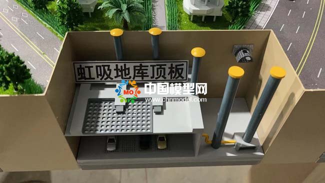 海綿城市再生資源一體化雨水處理沙盤模型