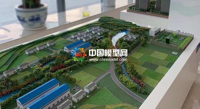農(nóng)村污水處理系統(tǒng)及標(biāo)準(zhǔn)化鎮(zhèn)級(jí)污水處理廠沙盤模型