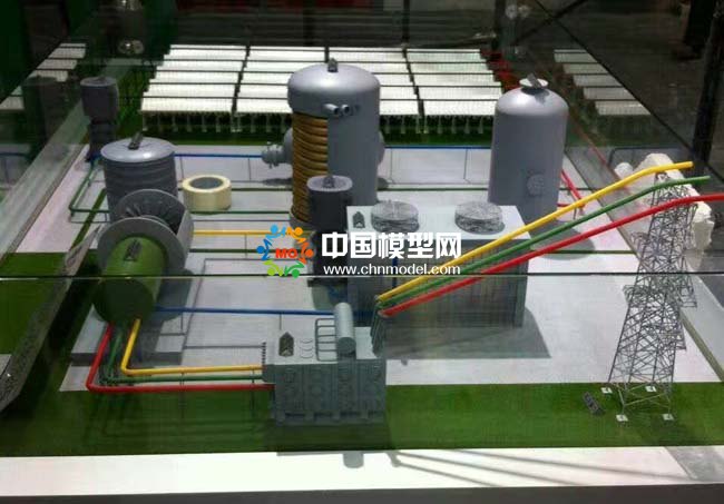 槽式太陽(yáng)能熱發(fā)電系統(tǒng)沙盤(pán)模型