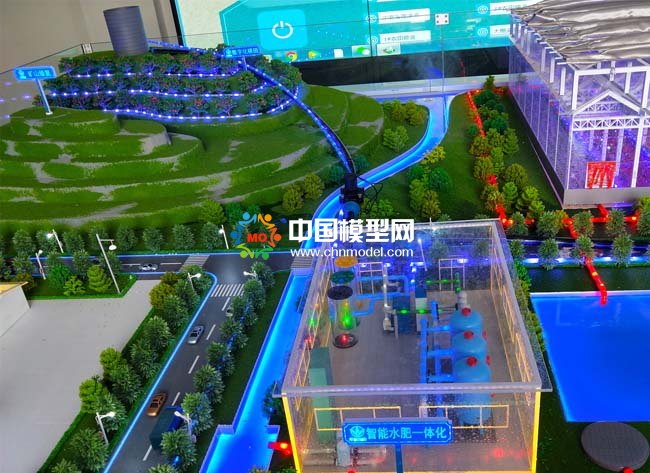 智慧農裝數(shù)字化農田沙盤模型