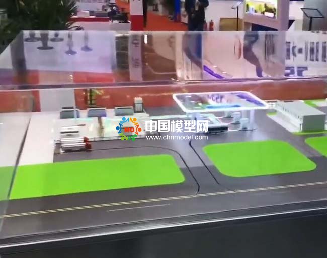 氫電油綜合供能服務(wù)中心沙盤模型