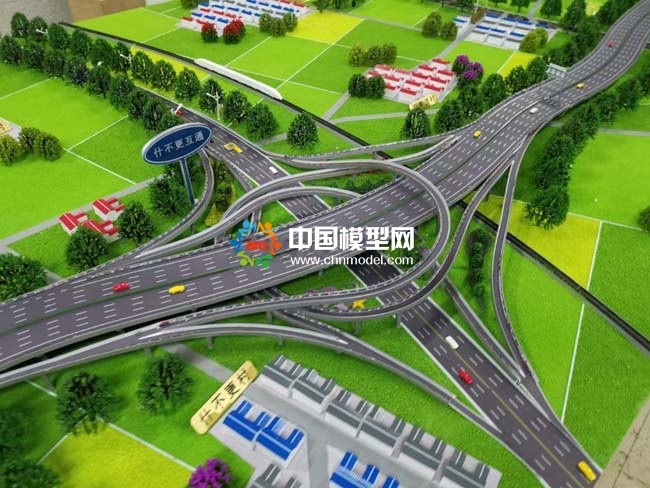 S43呼和浩特機(jī)場高速公路沙盤模型