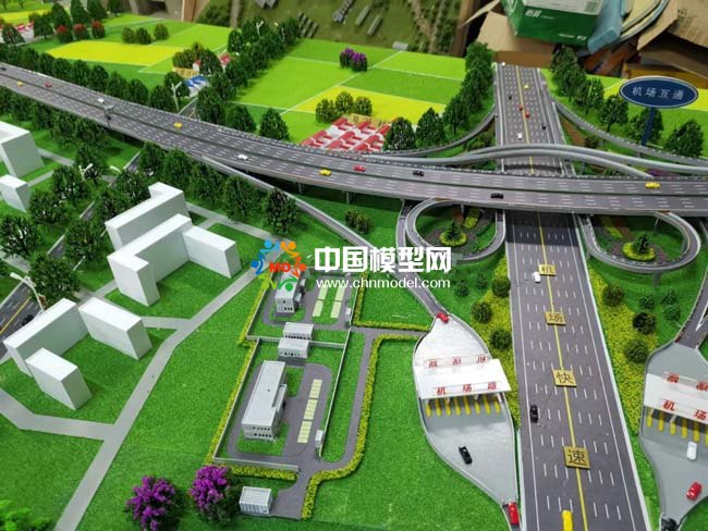 S43呼和浩特機(jī)場高速公路沙盤模型