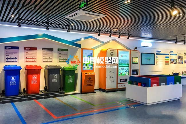 垃圾分類處理沙盤模型，垃圾分類展示教育沙盤模型