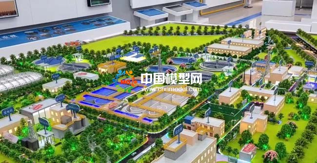 現(xiàn)代化污水處理廠沙盤(pán)模型處理過(guò)程解讀