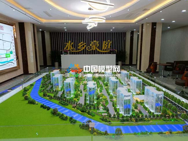 水鄉(xiāng)豪庭樓盤(pán)建筑模型