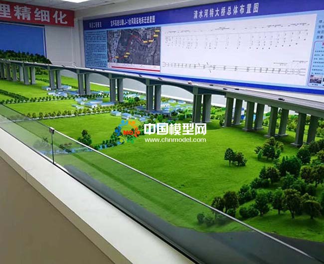 清水河特大橋沙盤模型