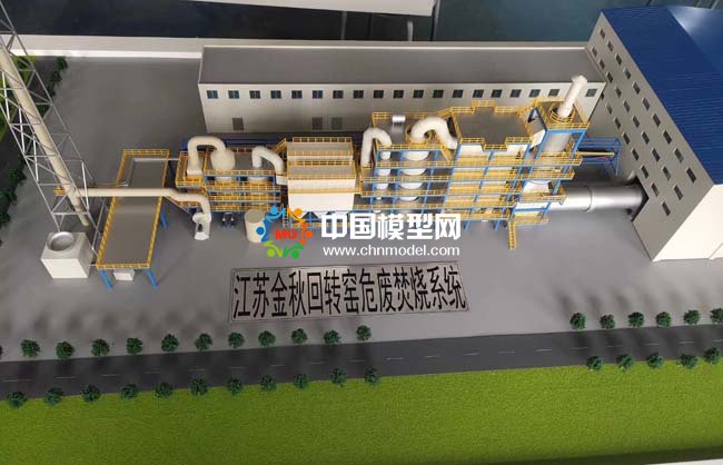 回轉(zhuǎn)窯危廢焚燒系統(tǒng)沙盤模型