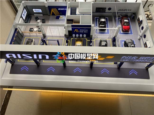 汽車服務(wù)養(yǎng)護(hù)中心沙盤模型