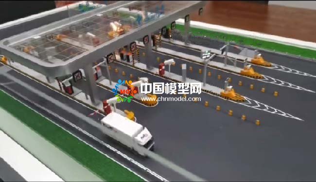 高速公路收費站沙盤模型
