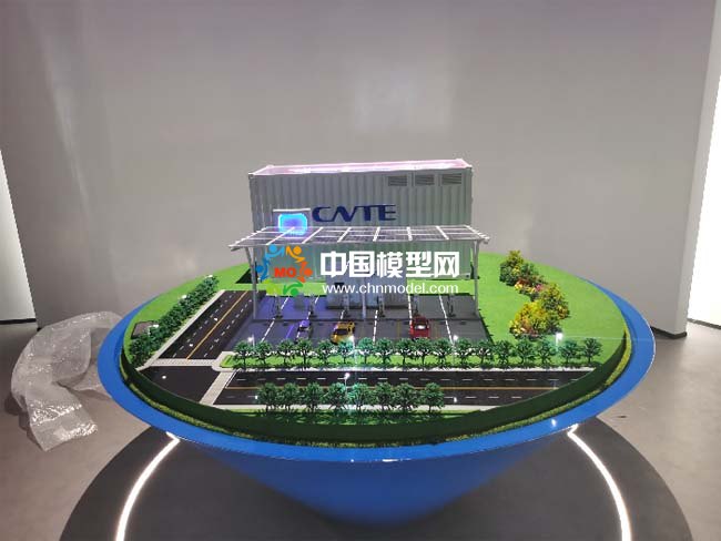光儲(chǔ)充檢智能超充站沙盤模型